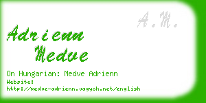 adrienn medve business card